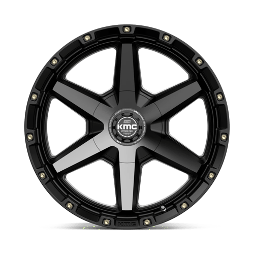 KMC Tempo 20x9 Satin Black W/ Gray Tint wheel
