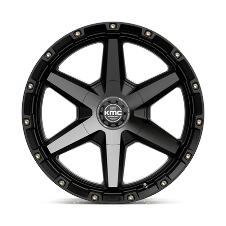 KMC Tempo 20x9 Satin Black W/ Gray Tint wheel