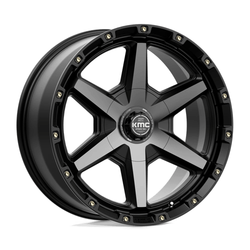KMC Tempo 20x9 Satin Black W/ Gray Tint wheel