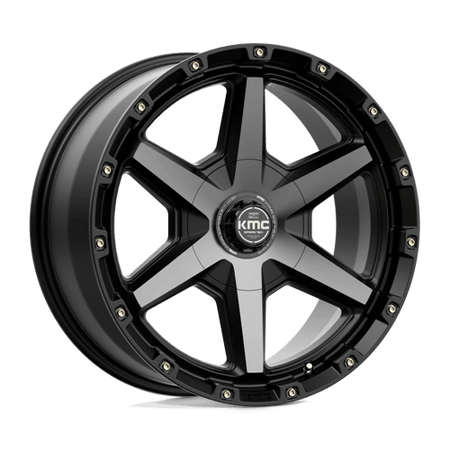 KMC Tempo 20x9 Satin Black W/ Gray Tint wheel