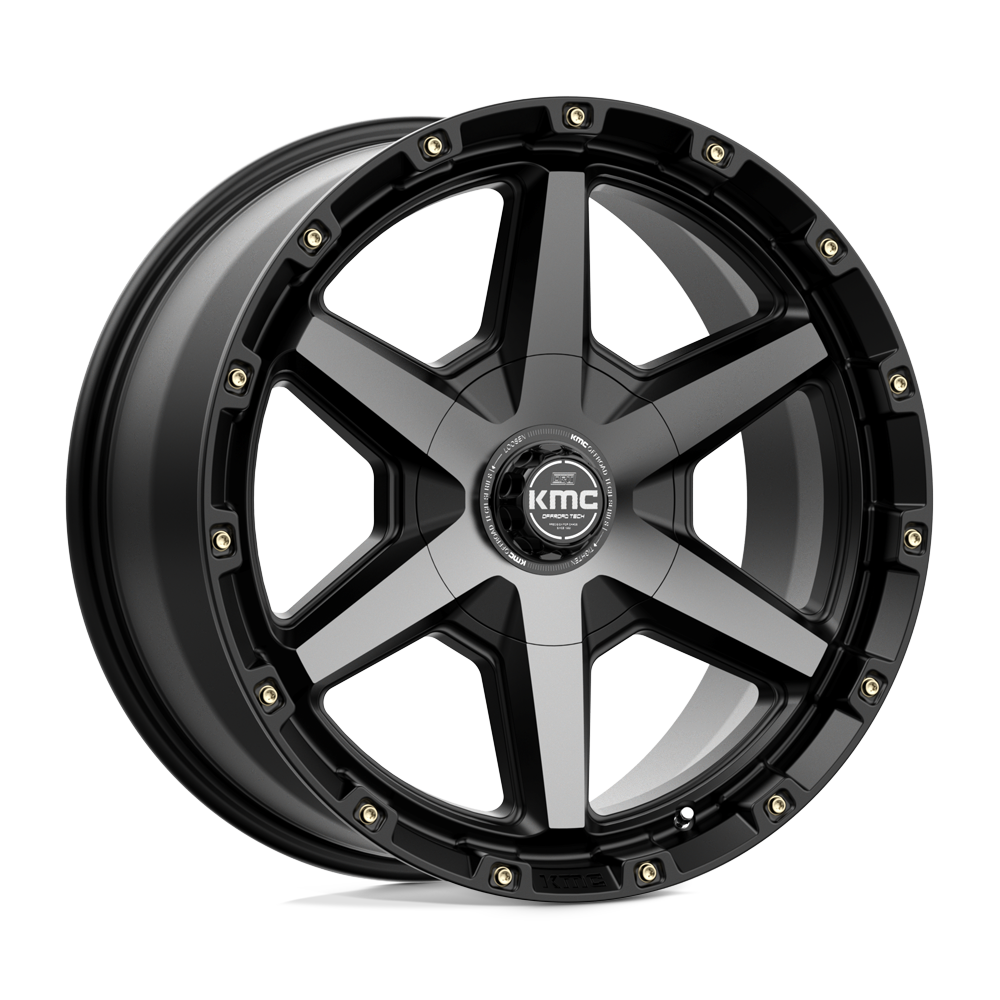 KMC Tempo 20x9 Satin Black W/ Gray Tint wheel