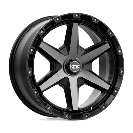 KMC Tempo 20x9 Satin Black W/ Gray Tint wheel
