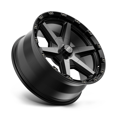 KMC Tempo 20x9 Satin Black W/ Gray Tint wheel