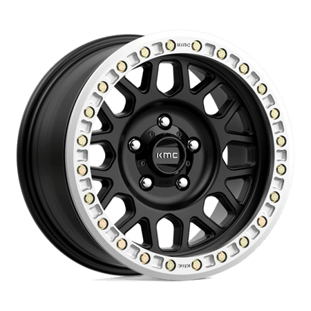 KMC Grenade Desert Beadlock 20x9 Satin Black wheel
