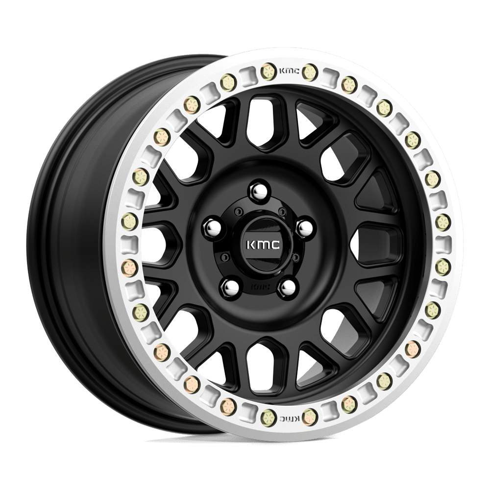 KMC Grenade Desert Beadlock 20x9 Satin Black wheel