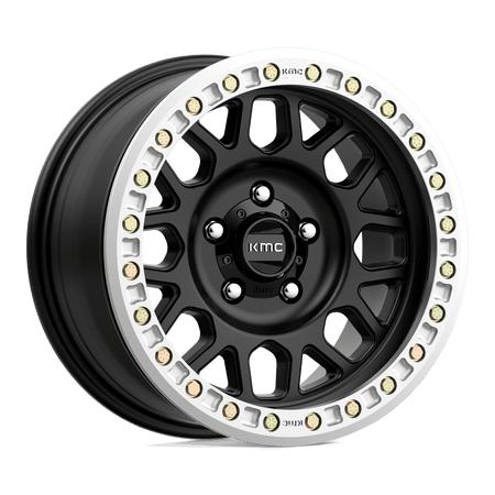 KMC Grenade Desert Beadlock 20x9 Satin Black wheel
