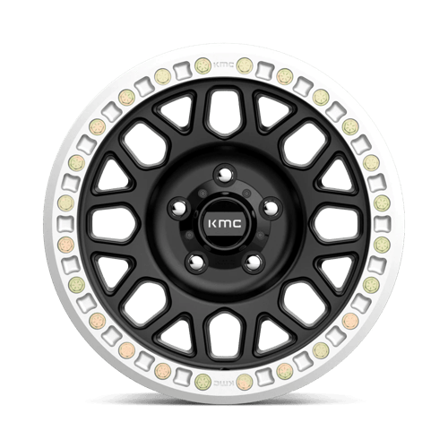 KMC Grenade Desert Beadlock 20x9 Satin Black wheel