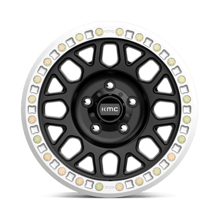 KMC Grenade Desert Beadlock 20x9 Satin Black wheel