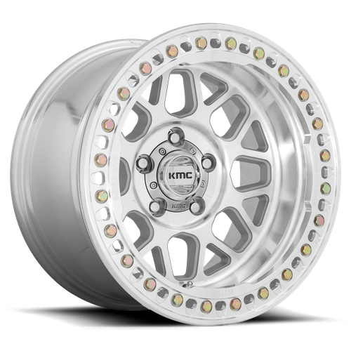 KMC Grenade Crawl Beadlock 18x9 Machined wheel
