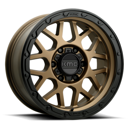 KMC Grenade Off-Road 20x9 Matte Bronze W/ M-Black Lip wheel