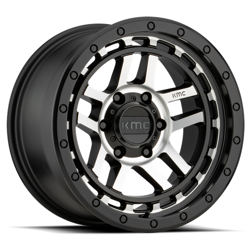 KMC Recon 18x8.5 Satin Black Machined wheel