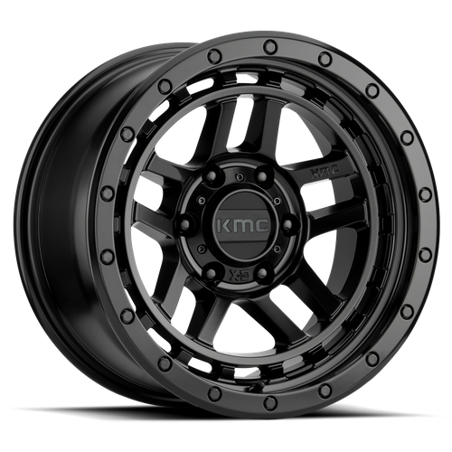 KMC Recon 17x8.5 Satin Black wheel