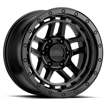 KMC Recon 17x8.5 Satin Black wheel