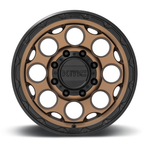 KMC Dirty Harry 17x8.5 Matte Bronze W/ Black Lip wheel