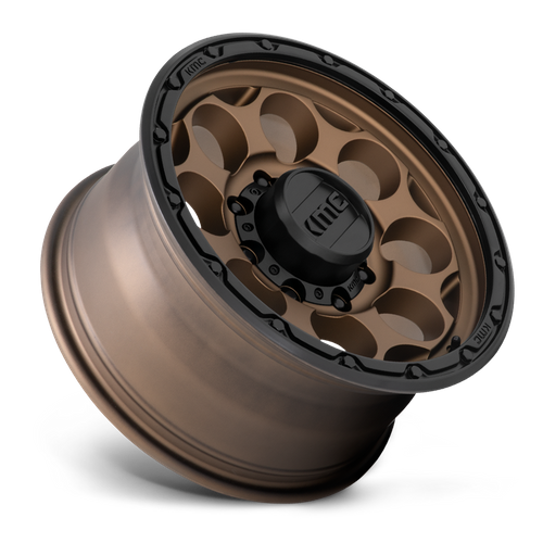 KMC Dirty Harry 17x8.5 Matte Bronze W/ Black Lip wheel
