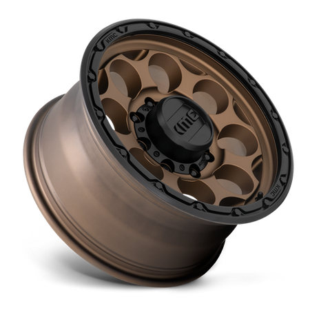 KMC Dirty Harry 17x8.5 Matte Bronze W/ Black Lip wheel