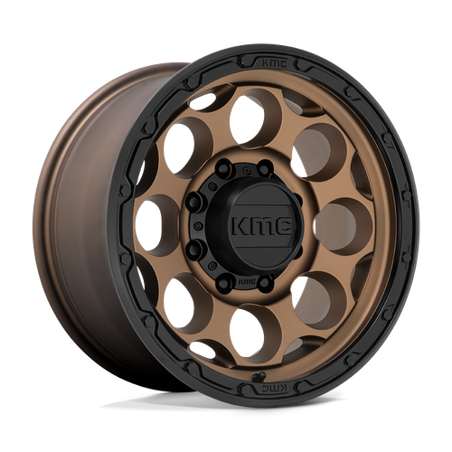 KMC Dirty Harry 17x8.5 Matte Bronze W/ Black Lip wheel