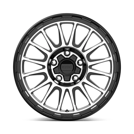 KMC Impact 17x8 Satin Black Machined wheel