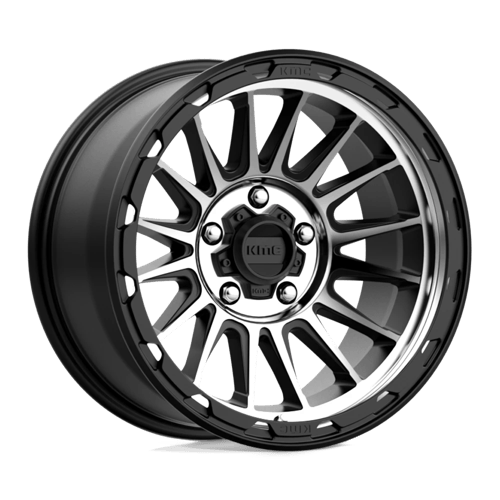 KMC Impact 16x7 Satin Black Machined wheel