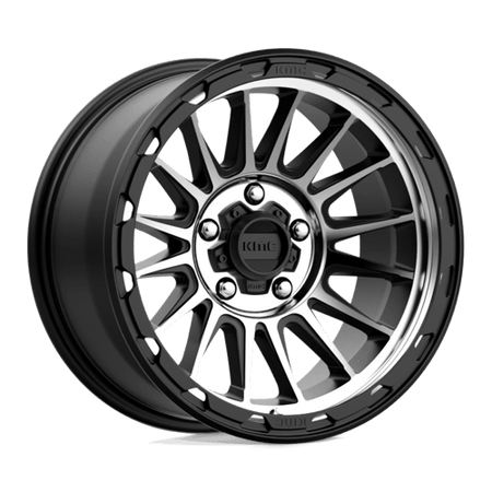 KMC Impact 16x7 Satin Black Machined wheel