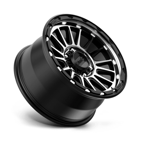 KMC Impact 17x9 Satin Black Machined wheel
