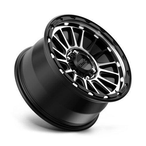 KMC Impact 17x9 Satin Black Machined wheel