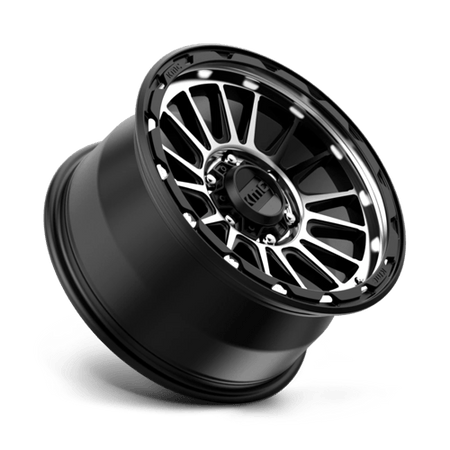 KMC Impact 17x9 Satin Black Machined wheel