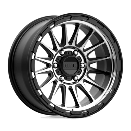 KMC Impact 17x9 Satin Black Machined wheel