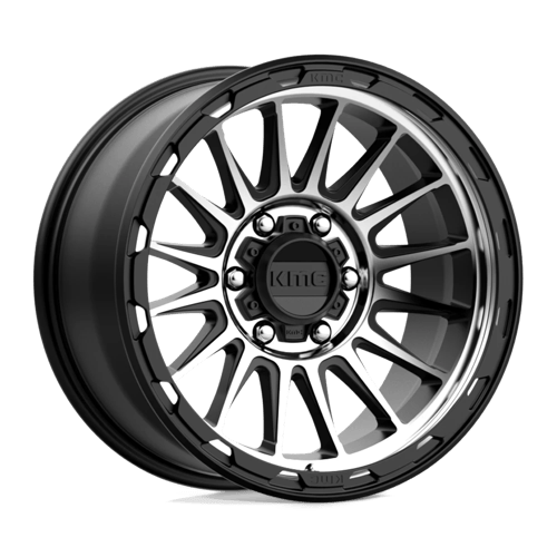 KMC Impact 17x9 Satin Black Machined wheel