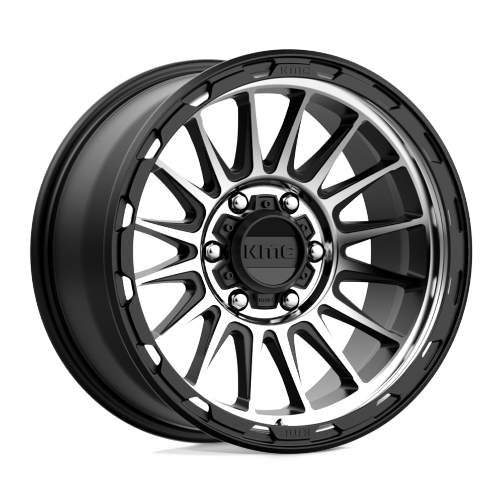 KMC Impact 17x8.5 Satin Black Machined wheel