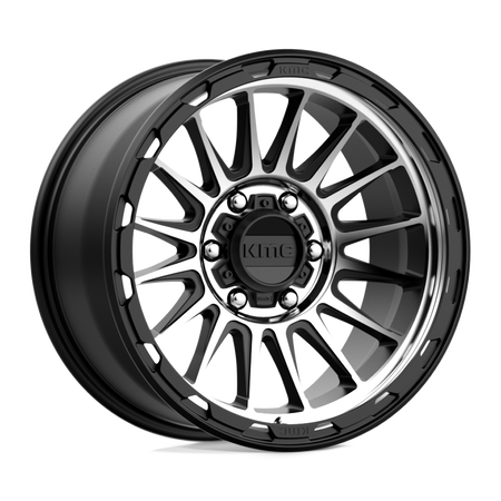 KMC Impact 16x8 Satin Black Machined wheel