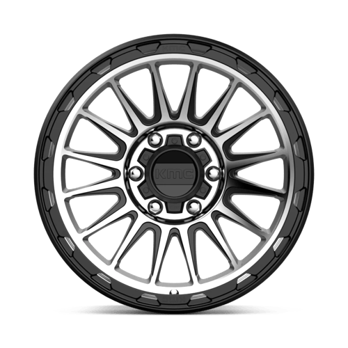 KMC Impact 18x9 Satin Black Machined wheel