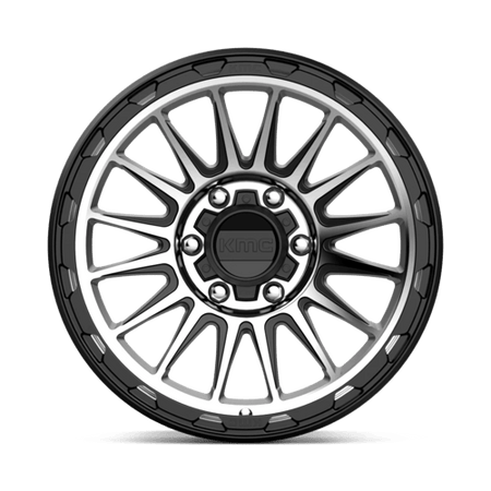 KMC Impact 18x9 Satin Black Machined wheel