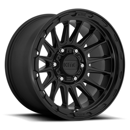 KMC Impact 18x9 Satin Black wheel