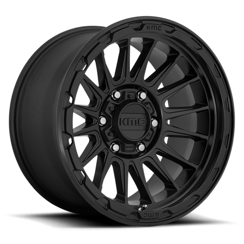 KMC Impact 17x8.5 Satin Black wheel