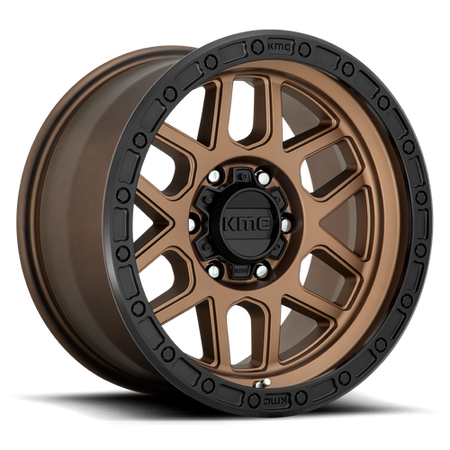 KMC Mesa 20x9 Matte Bronze W/ Black Lip wheel