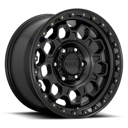 KMC Trek 17x9 Satin Black wheel