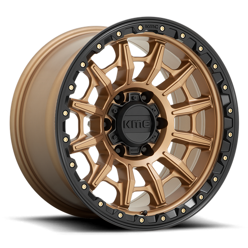 KMC Carnage 16x8 Matte Bronze W/ Black Lip wheel