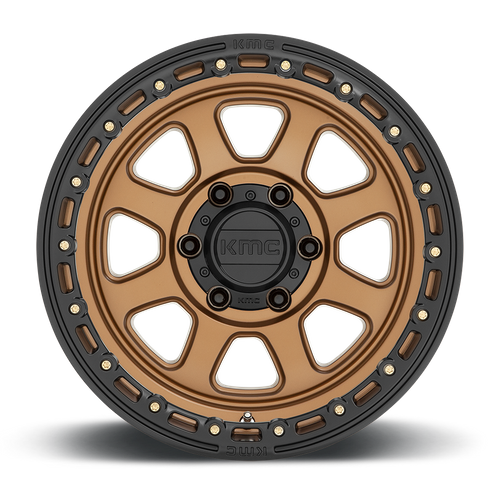 KMC Chase 20x9 Matte Bronze W/ Black Lip wheel