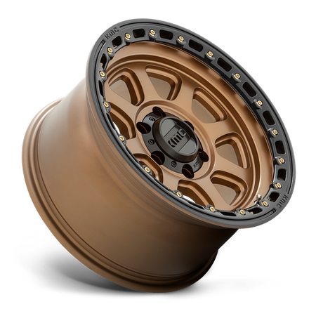 KMC Chase 20x9 Matte Bronze W/ Black Lip wheel