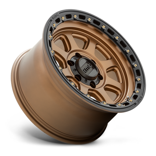 KMC Chase 17x9 Matte Bronze W/ Black Lip wheel