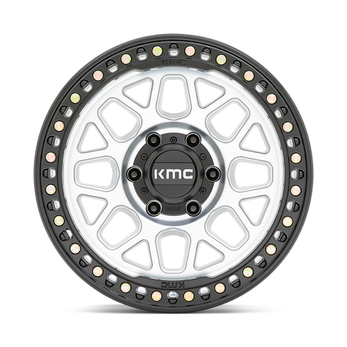 KMC Grs 17x8.5 Machined W/ Satin Black Lip wheel
