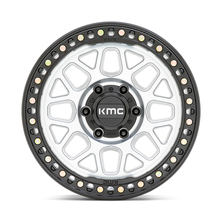 KMC Grs 17x8.5 Machined W/ Satin Black Lip wheel