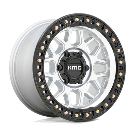KMC Grs 17x8.5 Machined W/ Satin Black Lip wheel