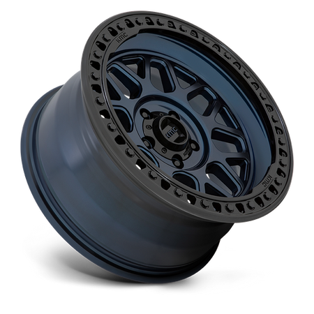 KMC Grs 17x8.5 Midnight Blue W/ G-Black Lip wheel