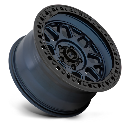 KMC Grs 20x9 Midnight Blue W/ G-Black Lip wheel