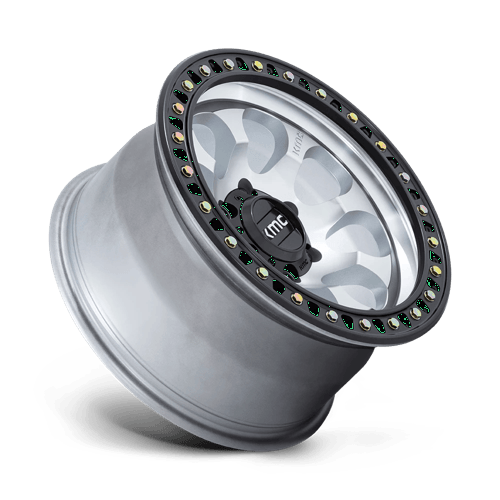 KMC Riot Sbl 17x9 Machined W/ Satin Black Lip wheel