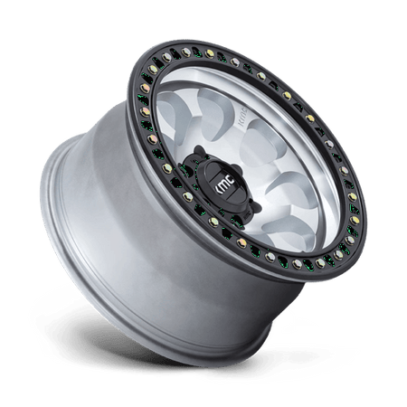 KMC Riot Sbl 17x9 Machined W/ Satin Black Lip wheel
