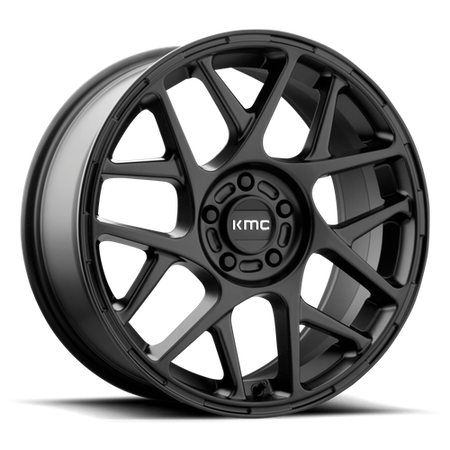KMC Bully 17x8 Satin Black wheel