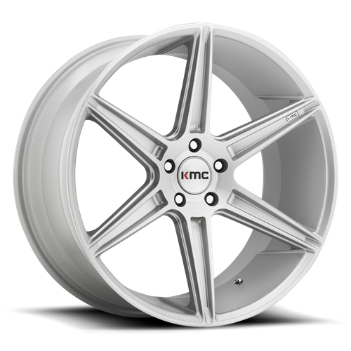 KMC Prism 22x10.5 Brushed Silver wheel